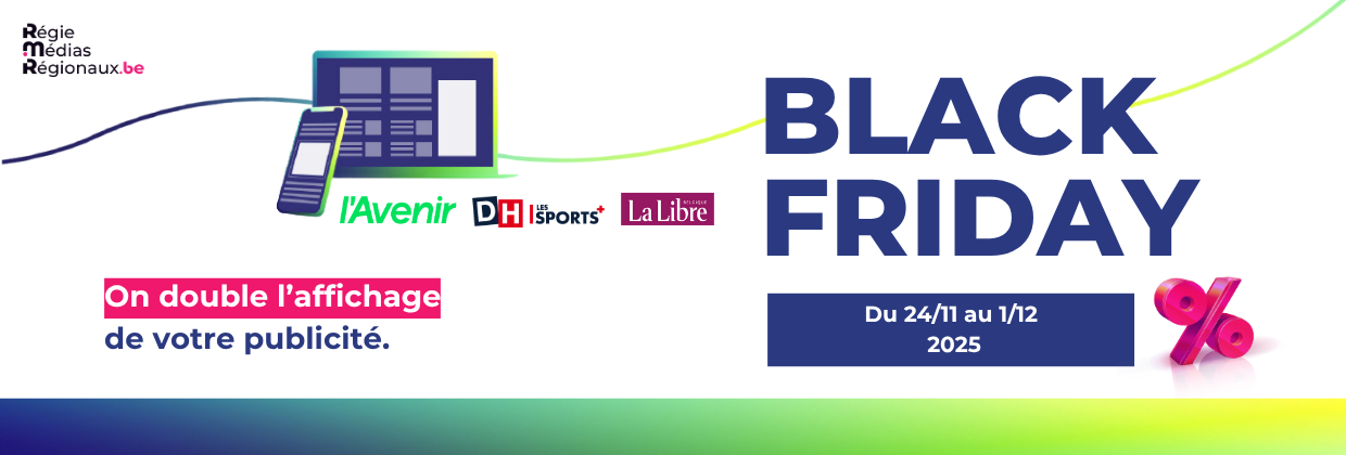 Offre black friday régie des médias régionaux 2025
